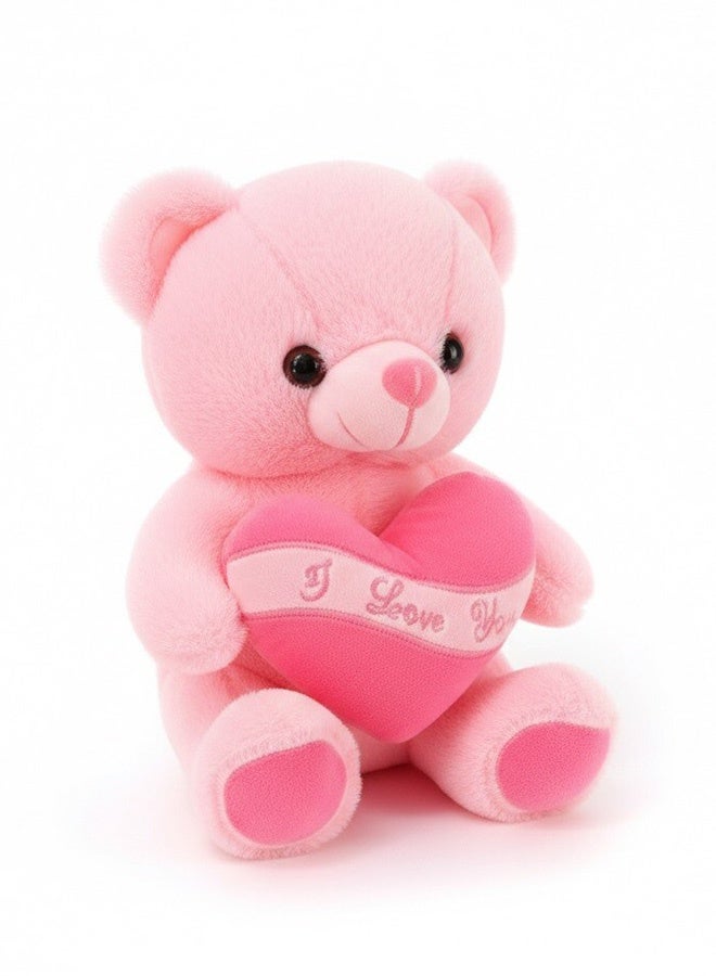 Toyland دب تيدي محشو ناعم 30 سم بتصميم قلب - Image 1